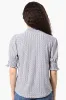 Beechers Brook Patterned Tie Neck Smocked Sleeve Blouse - White sold by Fairweather