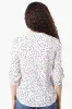 Beechers Brook Patterned Roll Up Sleeve Henley Shirt - White sold by Fairweather