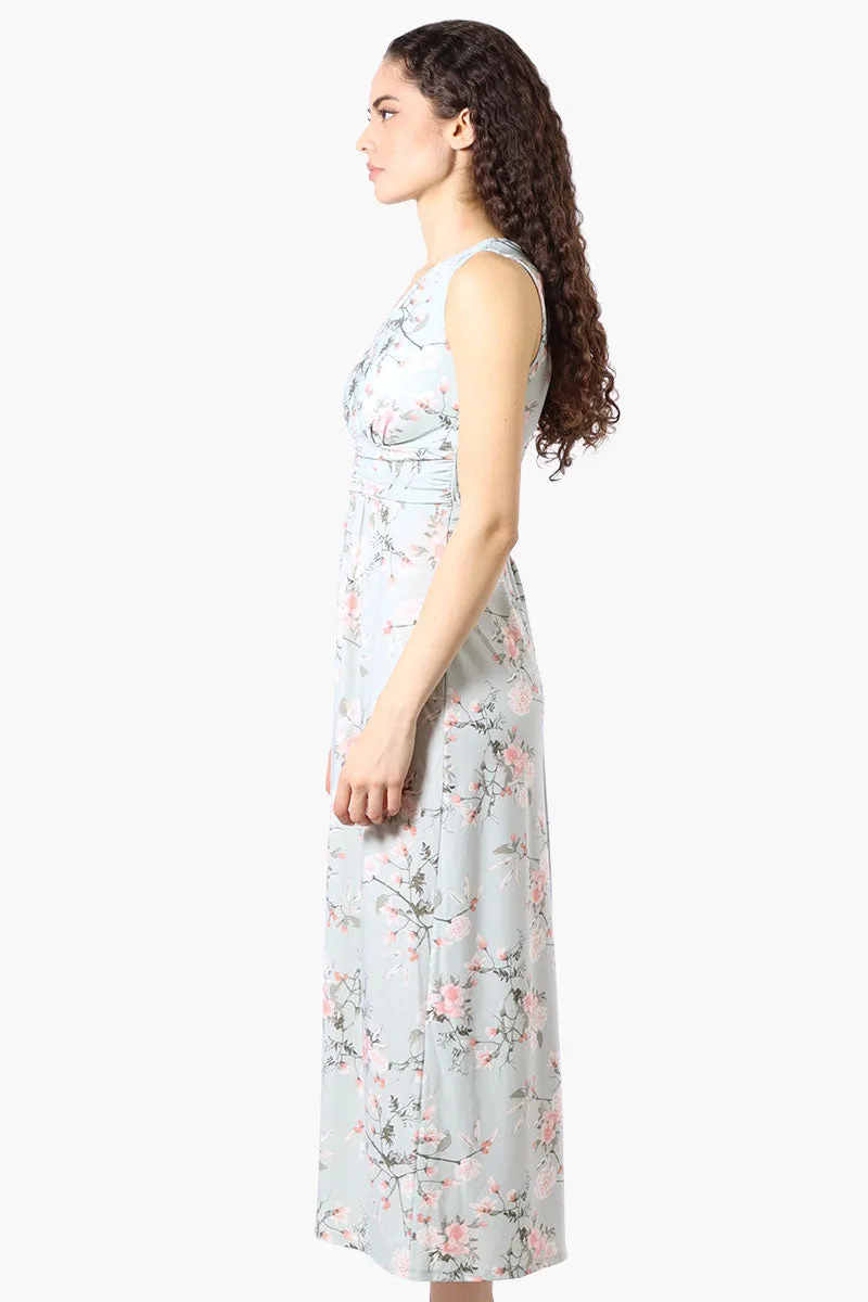 Beechers Brook Floral Padded Crossover Maxi Dress - Mint sold by Fairweather product image thumbnail 2
