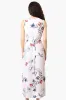 Beechers Brook Floral Padded Crossover Maxi Dress - White sold by Fairweather
