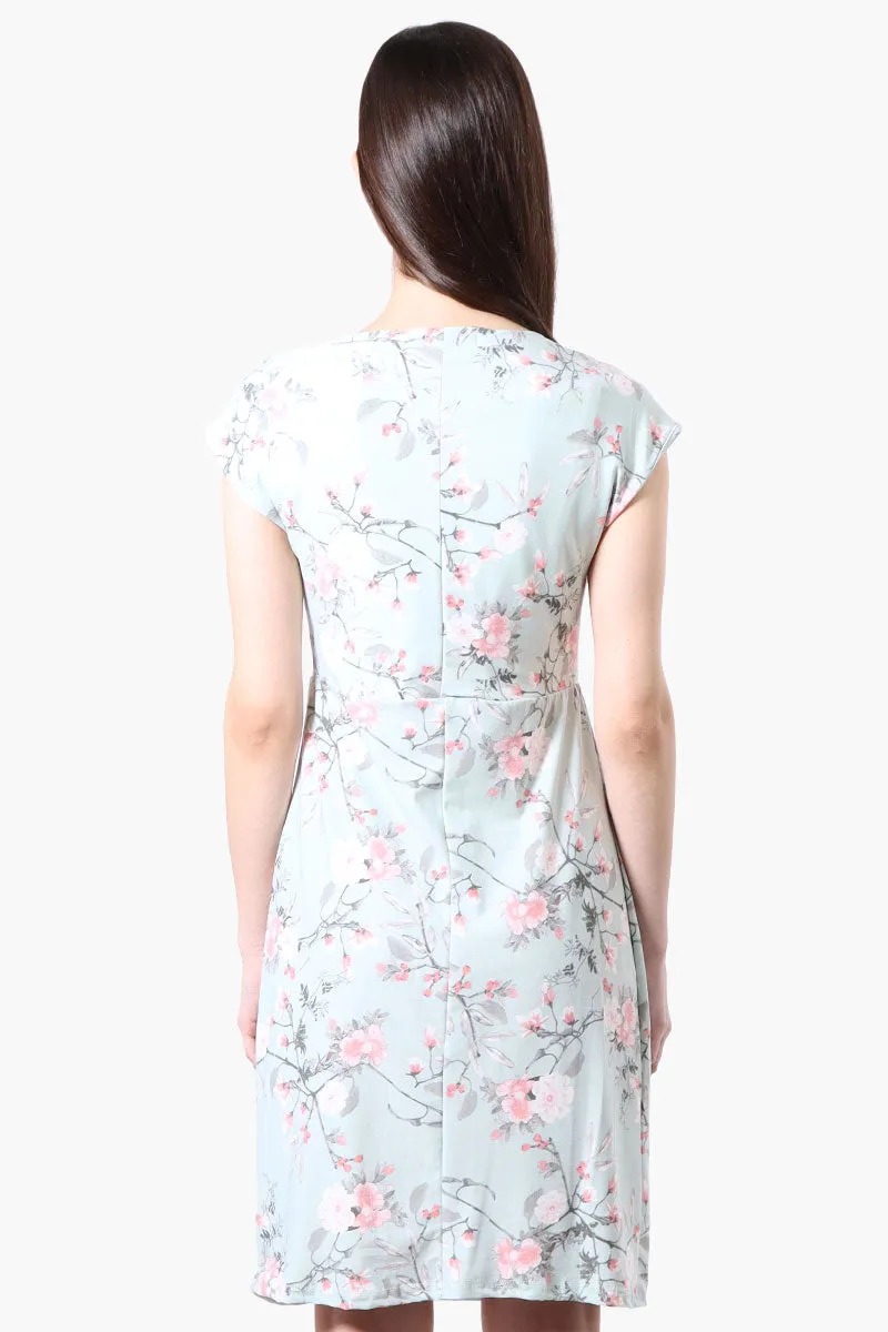 International INC Company Floral Cap Sleeve Cocktail Dress - Mint sold by Fairweather product image thumbnail 3