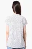 International INC Company Dotted Short Sleeve Blouse - White sold by Fairweather