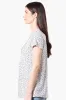 International INC Company Dotted Short Sleeve Blouse - White sold by Fairweather