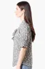 Beechers Brook Floral Tie Neck Smocked Sleeve Blouse - Olive sold by Fairweather
