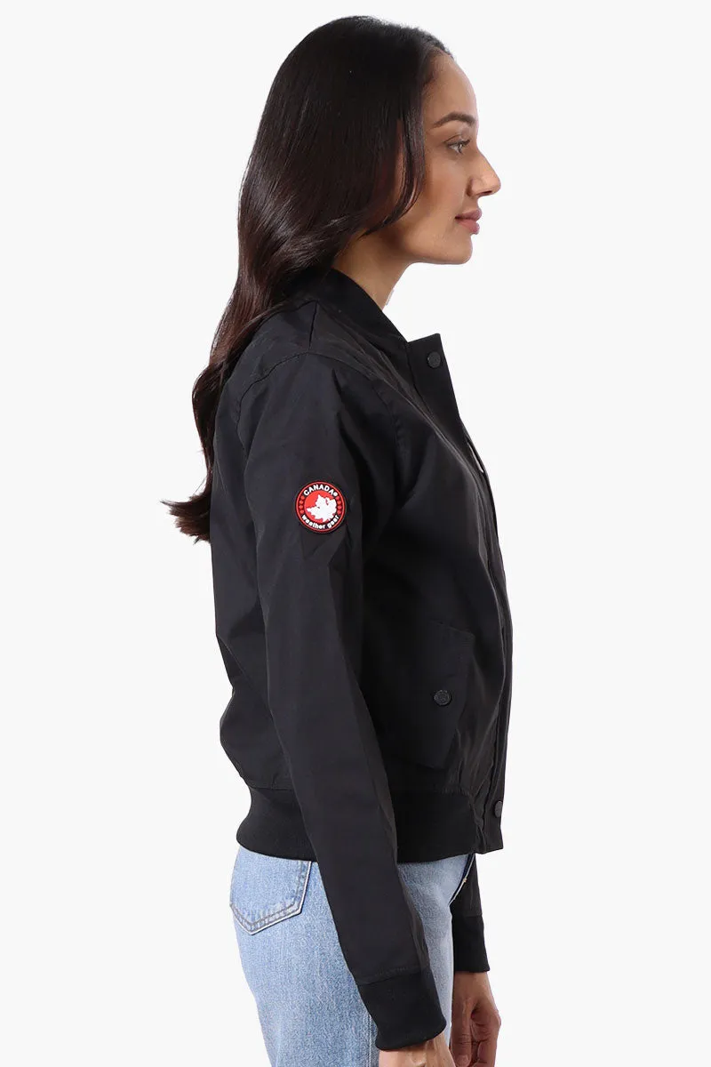 Basic Zip Up Bomber Lightweight Jacket - Black sold by Fairweather product image thumbnail 2