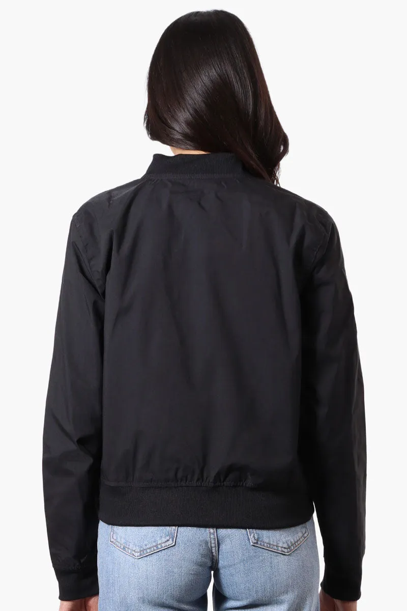 Basic Zip Up Bomber Lightweight Jacket - Black sold by Fairweather product image thumbnail 3