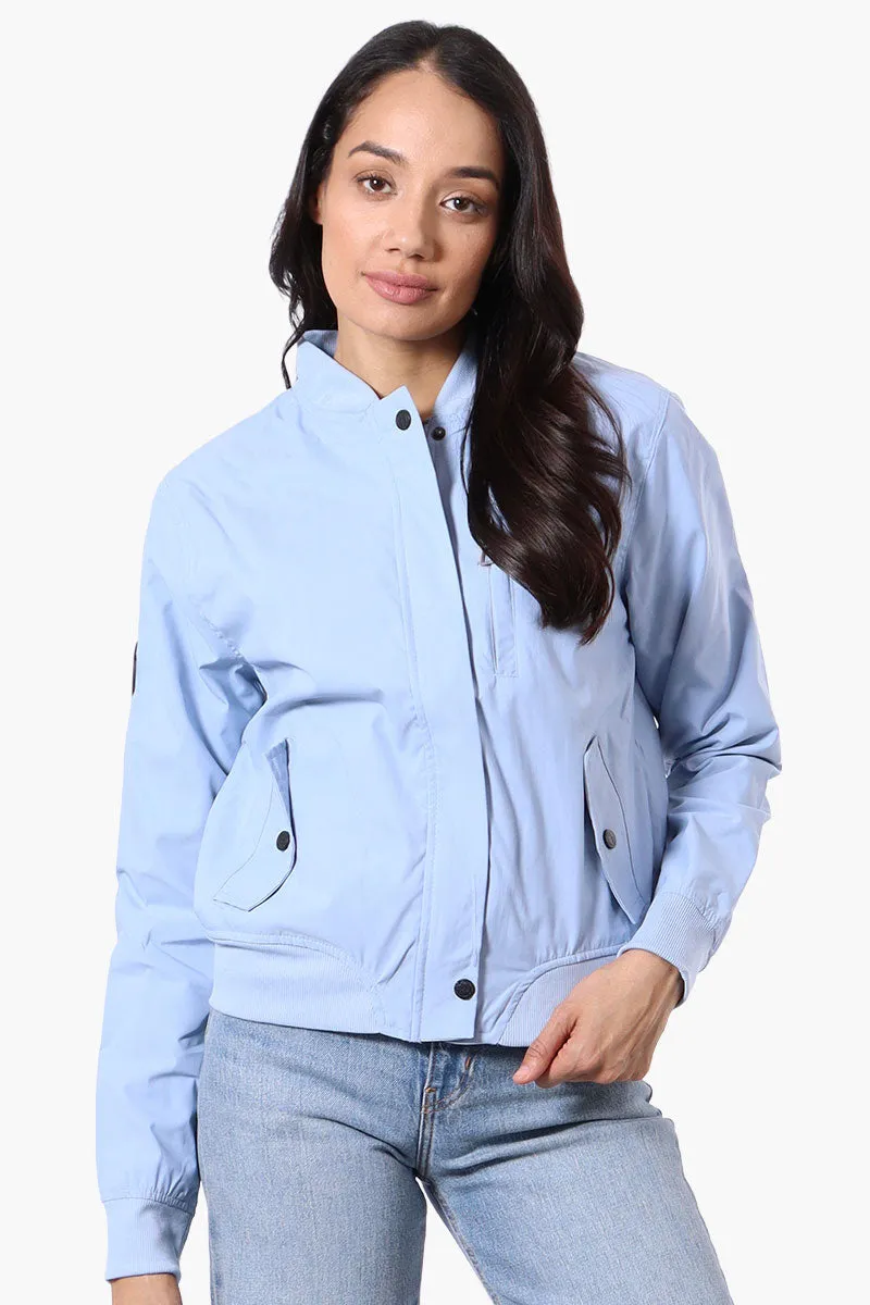 Canada Weather Gear Basic Zip Up Bomber Lightweight Jacket - Blue sold by Fairweather
