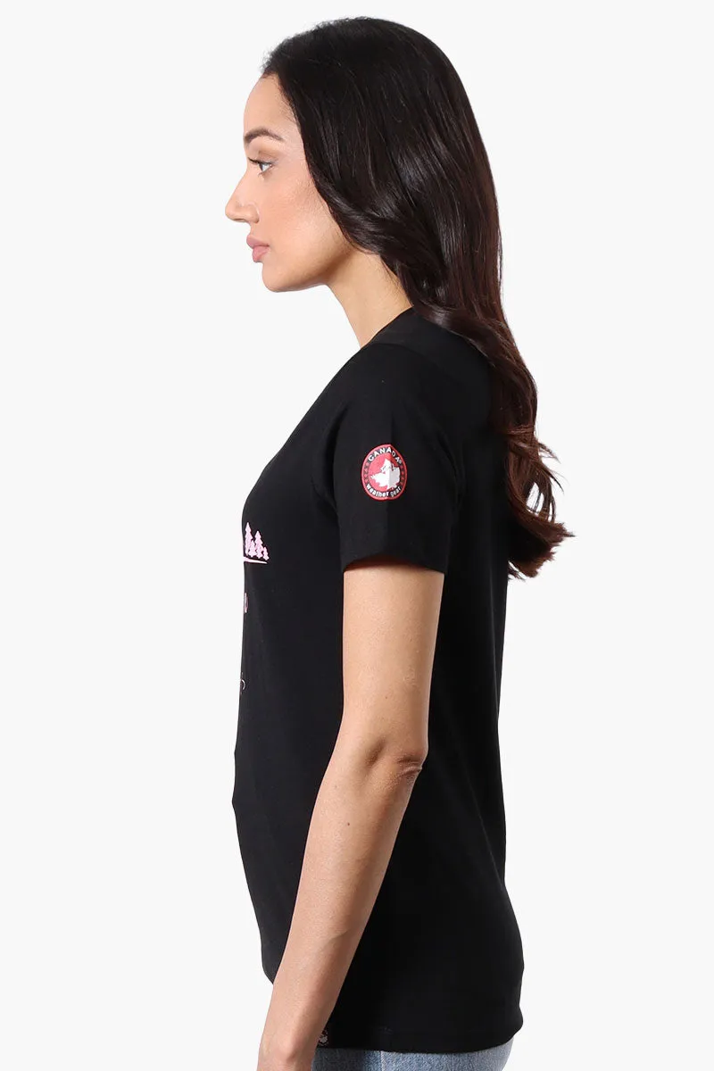 Canada Weather Gear Adventure Awaits Print Tee - Black sold by Fairweather product image thumbnail 2