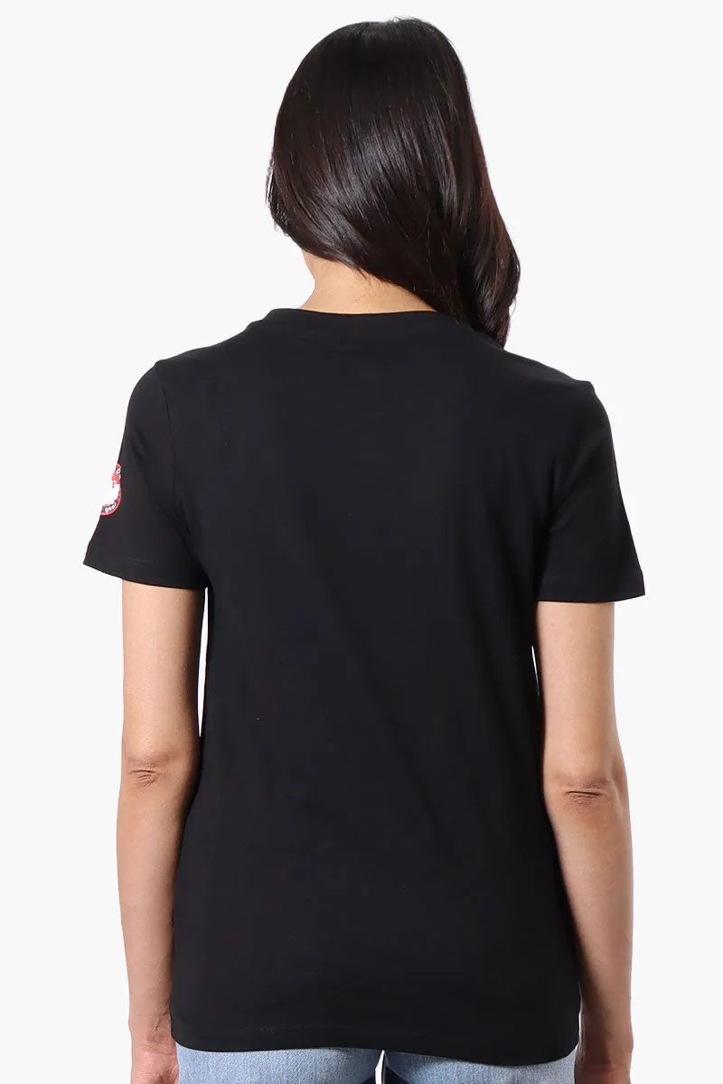 Canada Weather Gear Adventure Awaits Print Tee - Black sold by Fairweather product image thumbnail 3