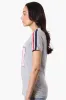 Canada Weather Gear 67 Print Stripe Detail Tee - Grey sold by Fairweather