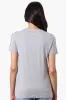 Canada Weather Gear 67 Print Stripe Detail Tee - Grey sold by Fairweather