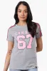 Canada Weather Gear 67 Print Stripe Detail Tee - Grey sold by Fairweather