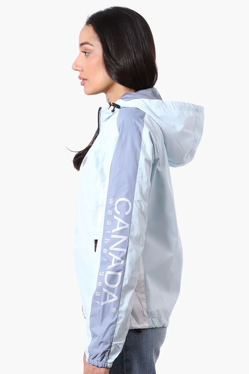 Canada Weather Gear Logo Print Sleeve Ripstop Lightweight Jacket - Aqua sold by Fairweather product image thumbnail 2