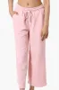 Runaway Bay Tie Waist Wide Leg Pants - Pink sold by Fairweather