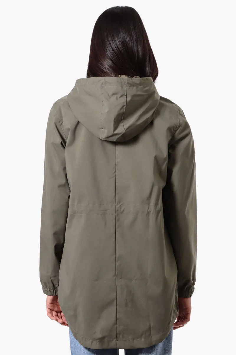 Canada Weather Gear Coated Microfiber Hooded Lightweight Jacket - Olive sold by Fairweather product image thumbnail 3