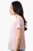 Beechers Brook Open Cap Sleeve Shrug Cardigan - Blush sold by Fairweather