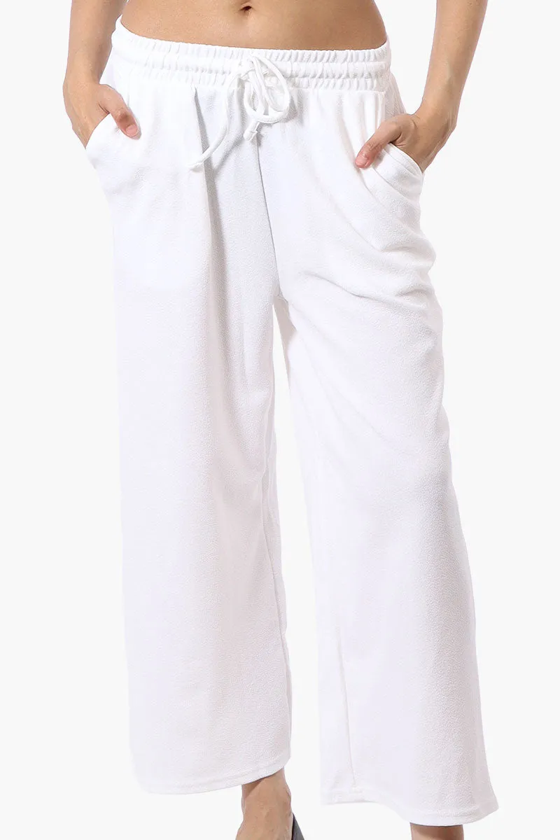 Runaway Bay Tie Waist Wide Leg Pants - White sold by Fairweather