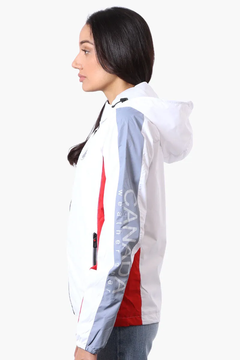 Canada Weather Gear Logo Print Sleeve Ripstop Lightweight Jacket - White sold by Fairweather product image thumbnail 2