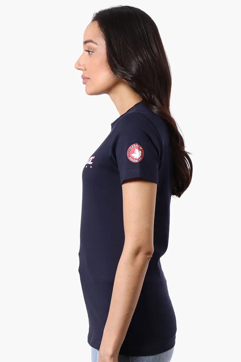 Canada Weather Gear Chest Logo Print Tee - Navy sold by Fairweather product image thumbnail 2