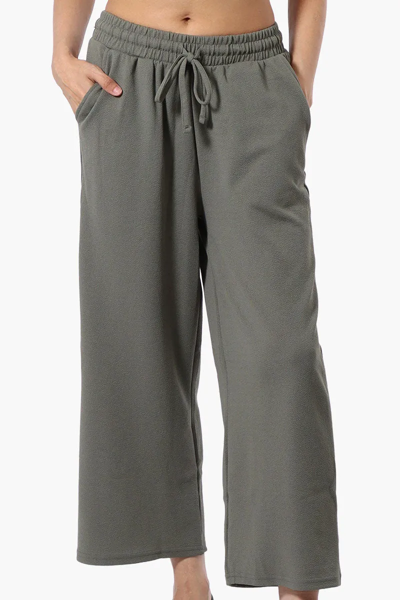 Runaway Bay Tie Waist Wide Leg Pants - Olive sold by Fairweather