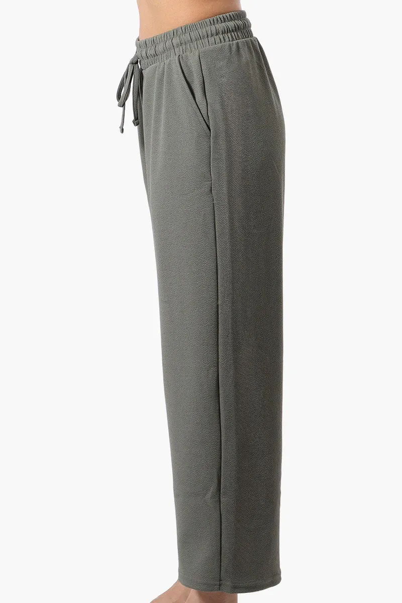 Runaway Bay Tie Waist Wide Leg Pants - Olive sold by Fairweather product image thumbnail 2