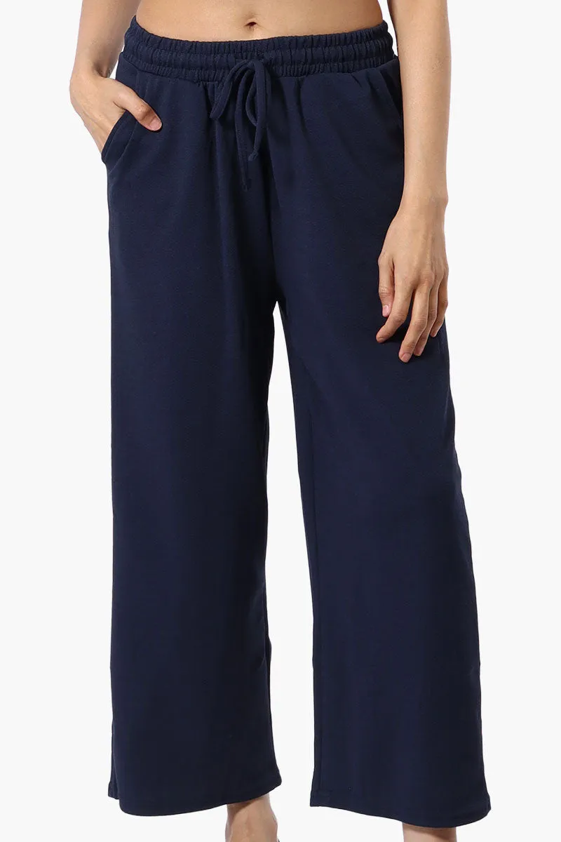 Runaway Bay Tie Waist Wide Leg Pants - Navy sold by Fairweather