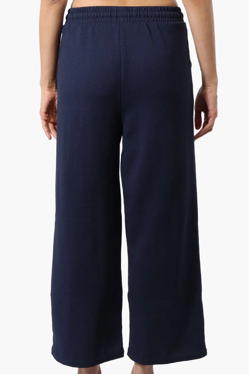 Runaway Bay Tie Waist Wide Leg Pants - Navy sold by Fairweather product image thumbnail 3