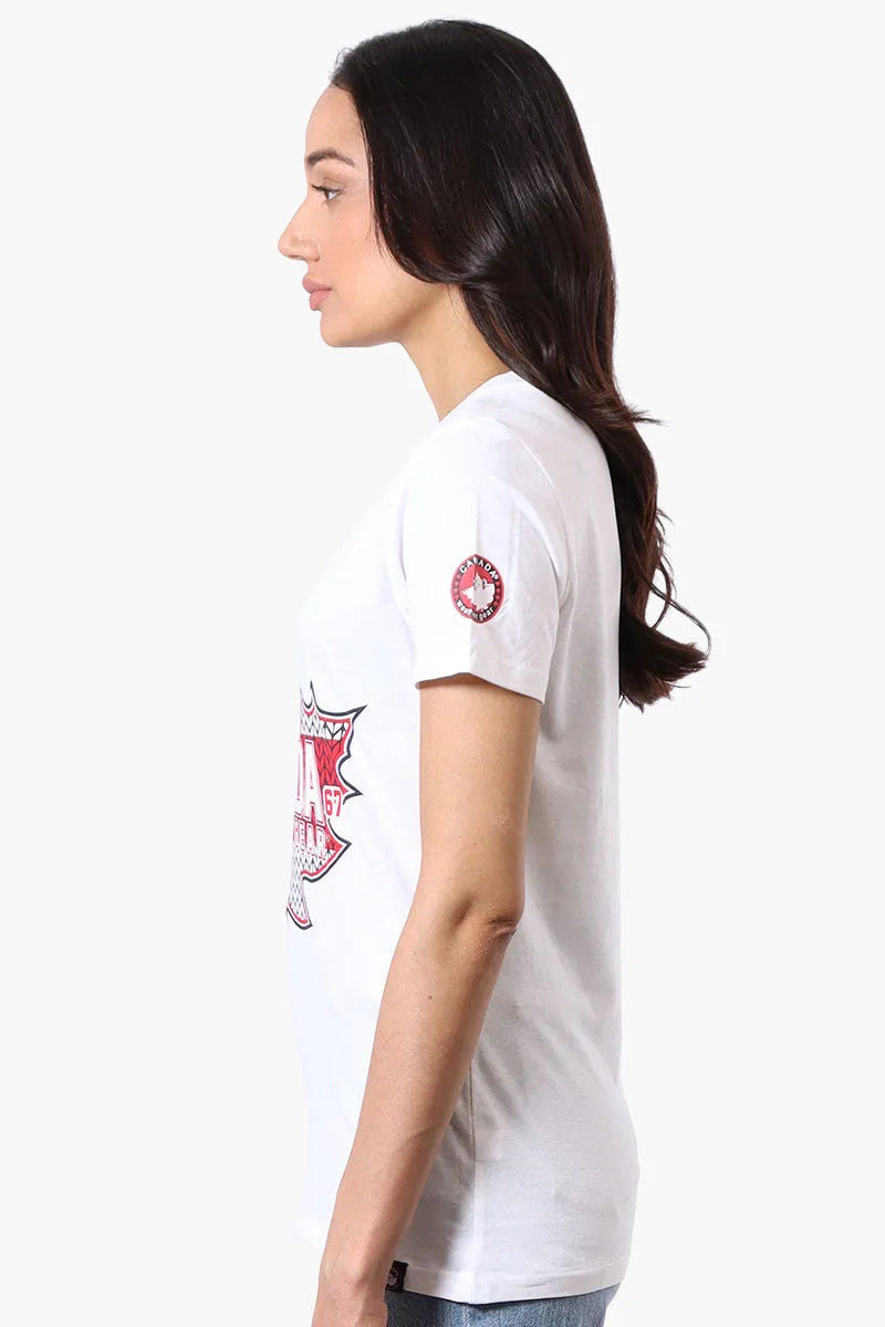 Canada Weather Gear Maple Leaf Print Tee - White sold by Fairweather product image thumbnail 2