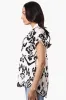 Majora Patterned Camp Collar Button Up Shirt - Cream sold by Fairweather
