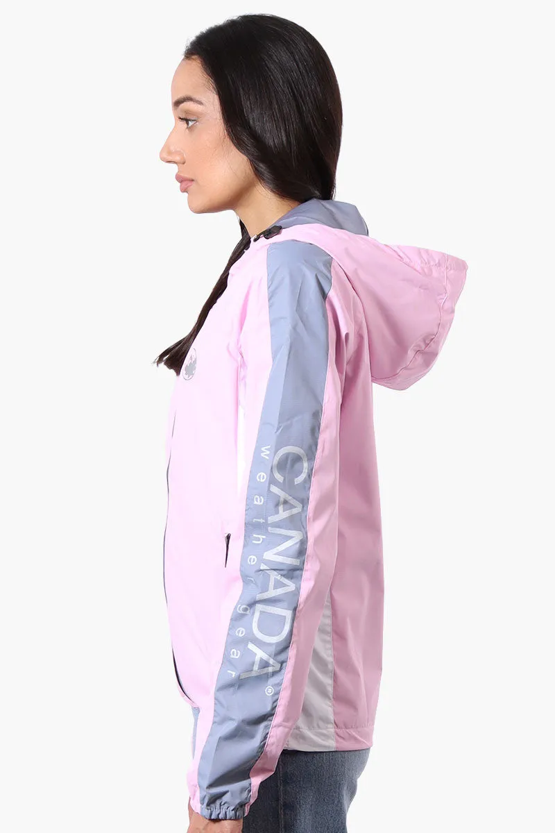 Canada Weather Gear Logo Print Sleeve Ripstop Lightweight Jacket - Pink sold by Fairweather product image thumbnail 2