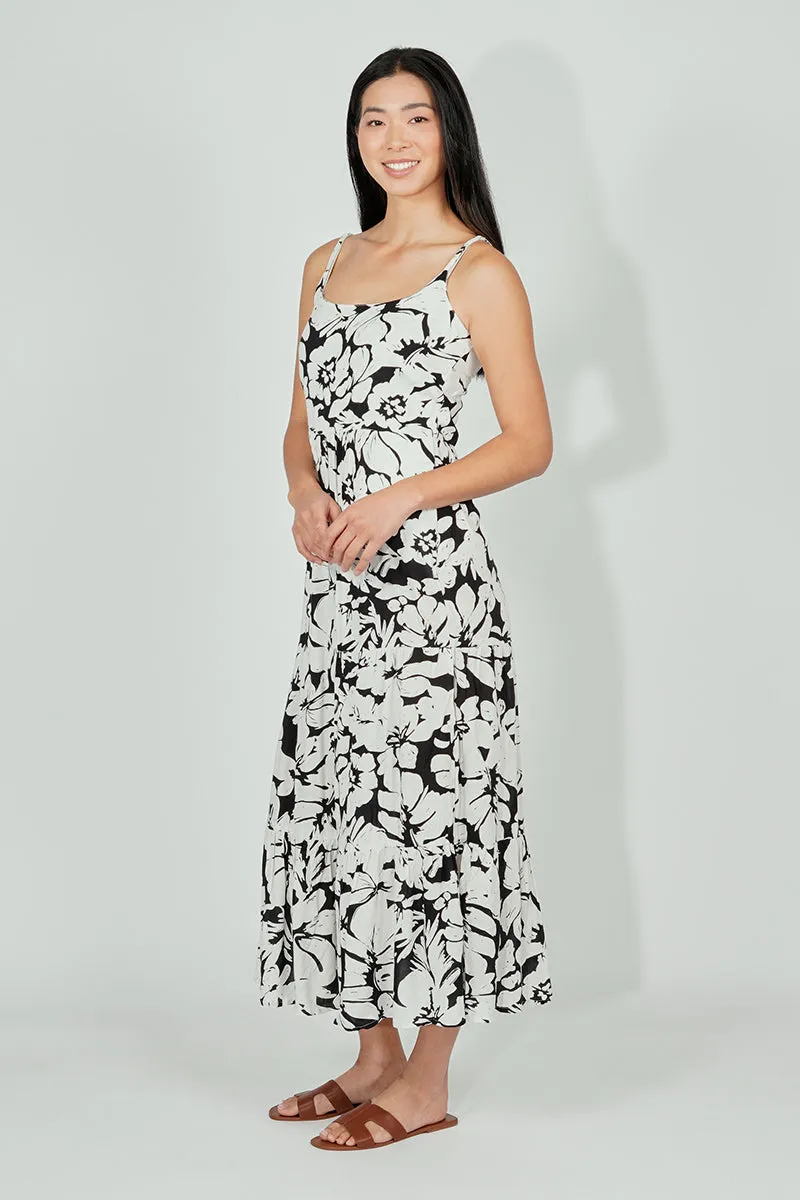 International INC Company Floral Tiered Maxi Dress - Black sold by Fairweather product image thumbnail 5