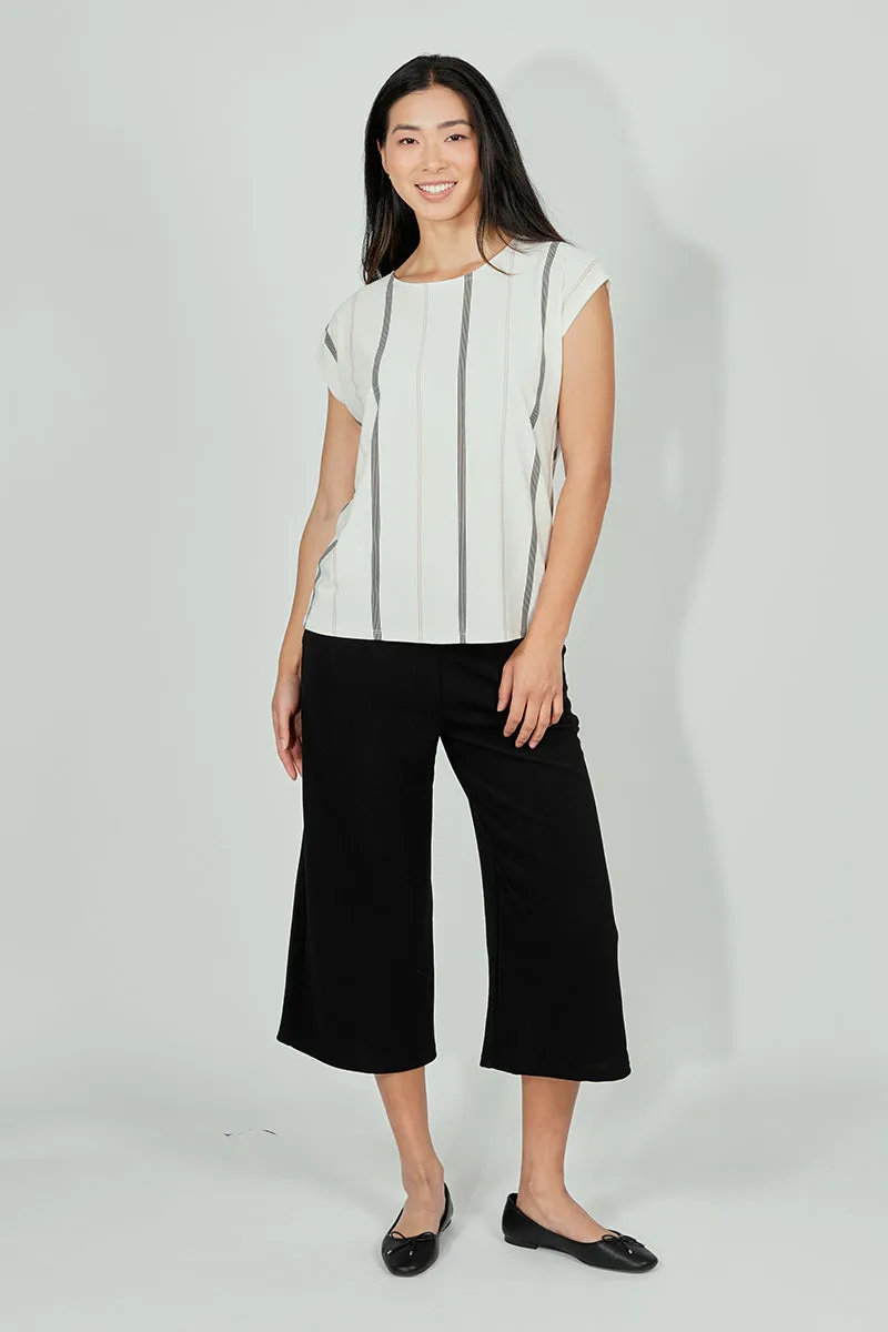 Beechers Brook Striped Circle Neck Tee - White sold by Fairweather product image thumbnail 5