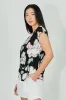 Beechers Brook Floral Circle Neck Tee - Black sold by Fairweather