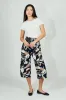 Beechers Brook Leaf Print Fold Over Cropped Pants sold by Fairweather