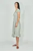 Beechers Brook Floral Short Sleeve Tiered Midi Dress - Olive sold by Fairweather
