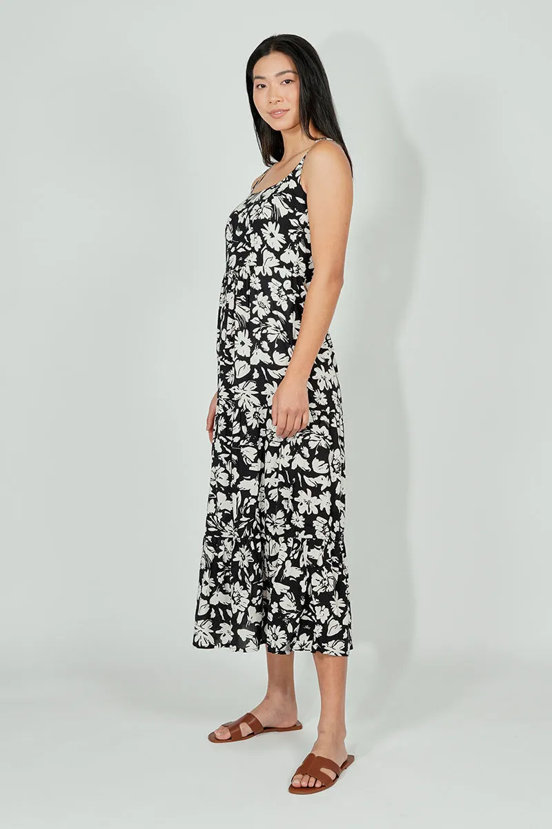 International INC Company Floral Tiered Maxi Dress - Black sold by Fairweather product image thumbnail 2