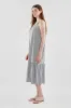Beechers Brook Patterned Tiered Midi Dress - Black sold by Fairweather