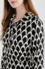 Beechers Brook Patterned Tie Waist Long Sleeve Day Dress - Black sold by Fairweather