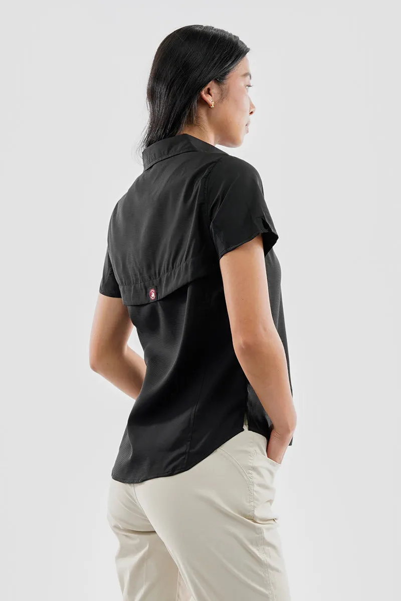 Canada Weather Gear Solid Short Sleeve Button Up Shirt - Black sold by Fairweather product image thumbnail 3