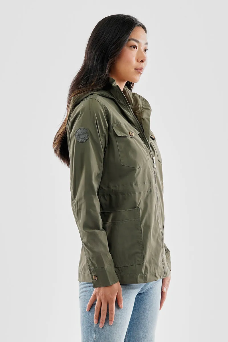 Canada Weather Gear Coated Microfibre Zip Up Lightweight Jacket - Olive sold by Fairweather product image thumbnail 2