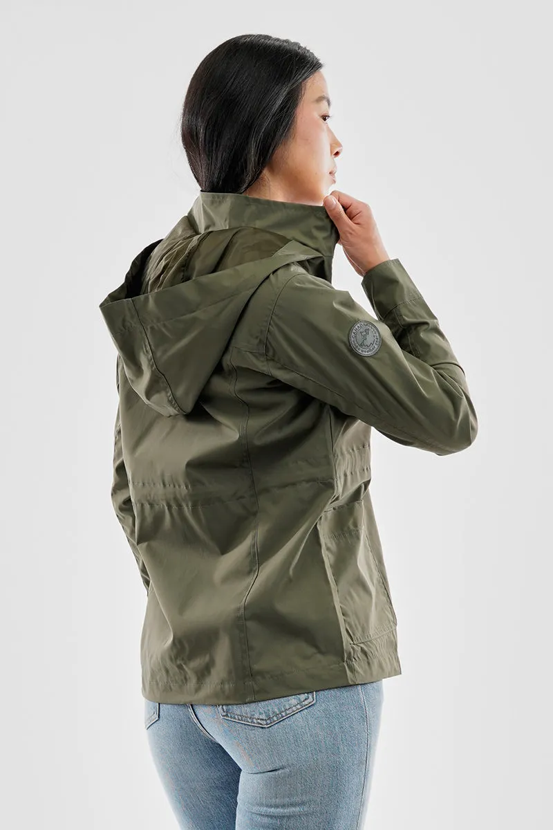 Canada Weather Gear Coated Microfibre Zip Up Lightweight Jacket - Olive sold by Fairweather product image thumbnail 3