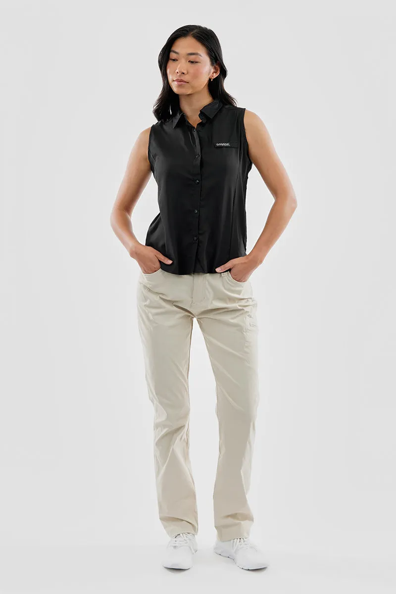 Canada Weather Gear Sleeveless Button Up Collared Shirt - Black sold by Fairweather product image thumbnail 5