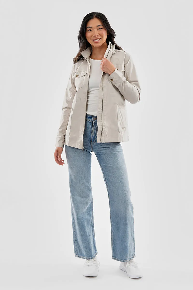 Canada Weather Gear Coated Microfibre Zip Up Lightweight Jacket - Cream sold by Fairweather product image thumbnail 5