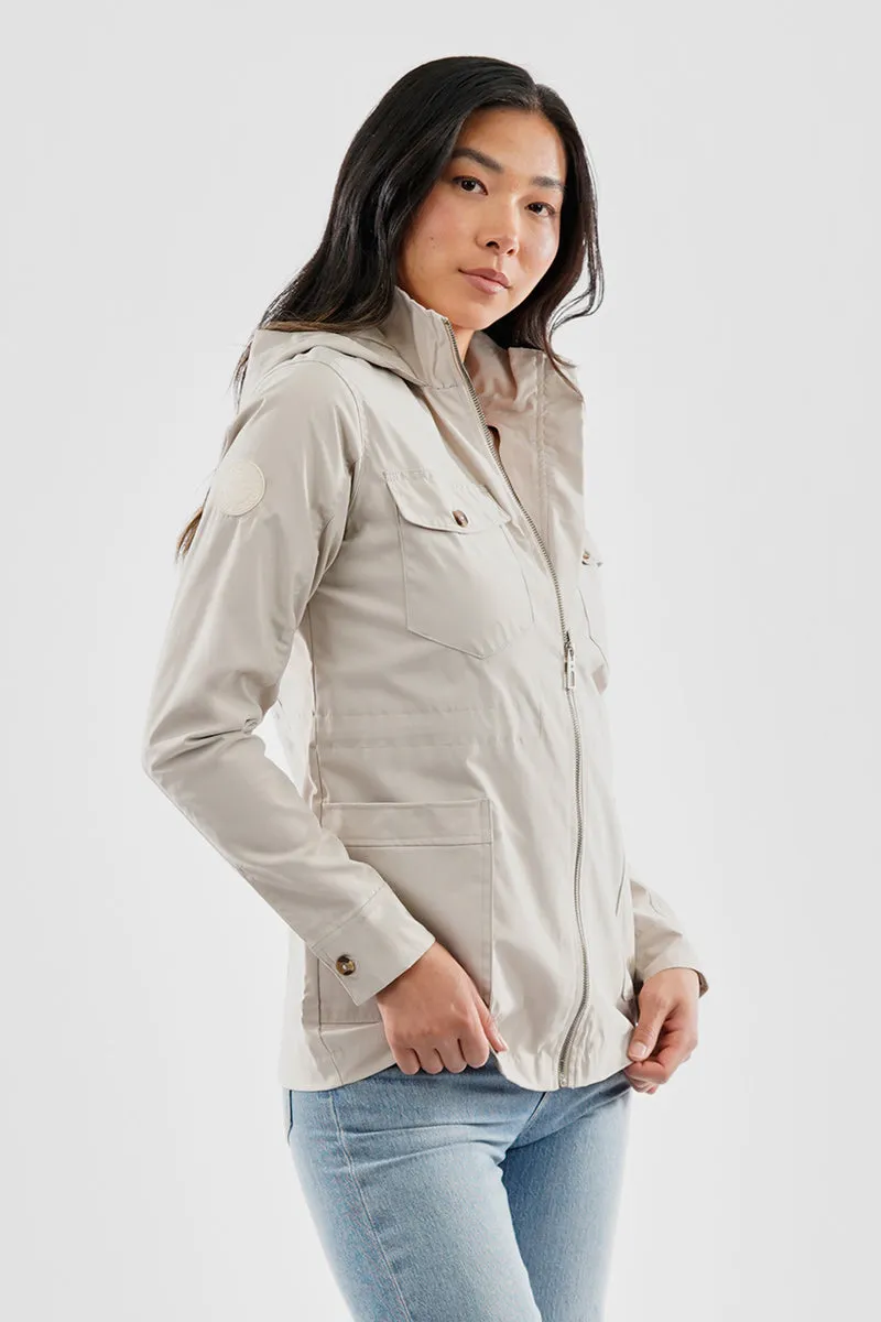 Canada Weather Gear Coated Microfibre Zip Up Lightweight Jacket - Cream sold by Fairweather product image thumbnail 2