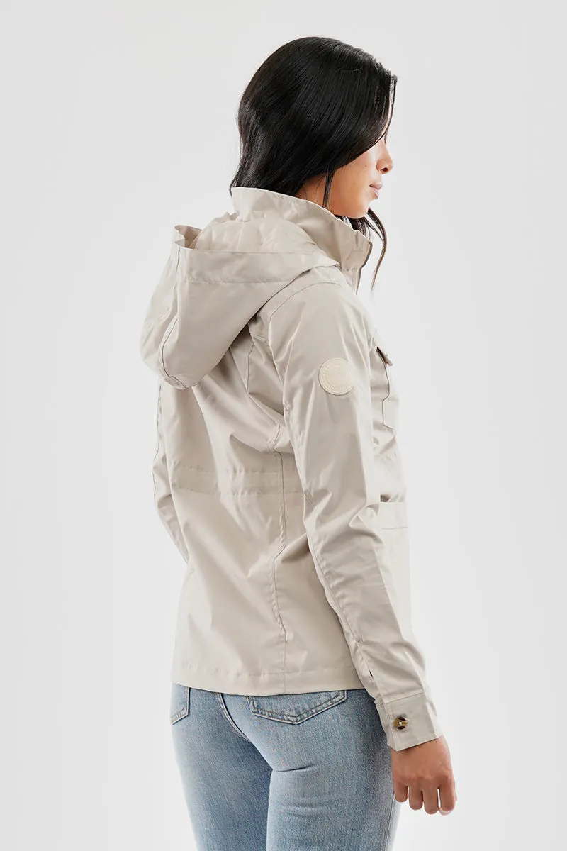 Canada Weather Gear Coated Microfibre Zip Up Lightweight Jacket - Cream sold by Fairweather product image thumbnail 3