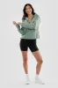Canada Weather Gear Cropped Coated Microfibre Lightweight Jacket - Olive sold by Fairweather