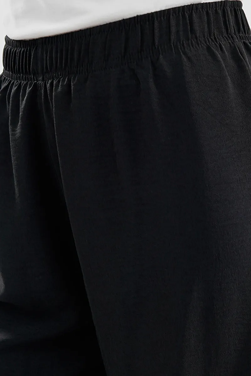 Stylexchange Vintage Solid Basic Palazzo Pants - Black sold by Fairweather product image thumbnail 4