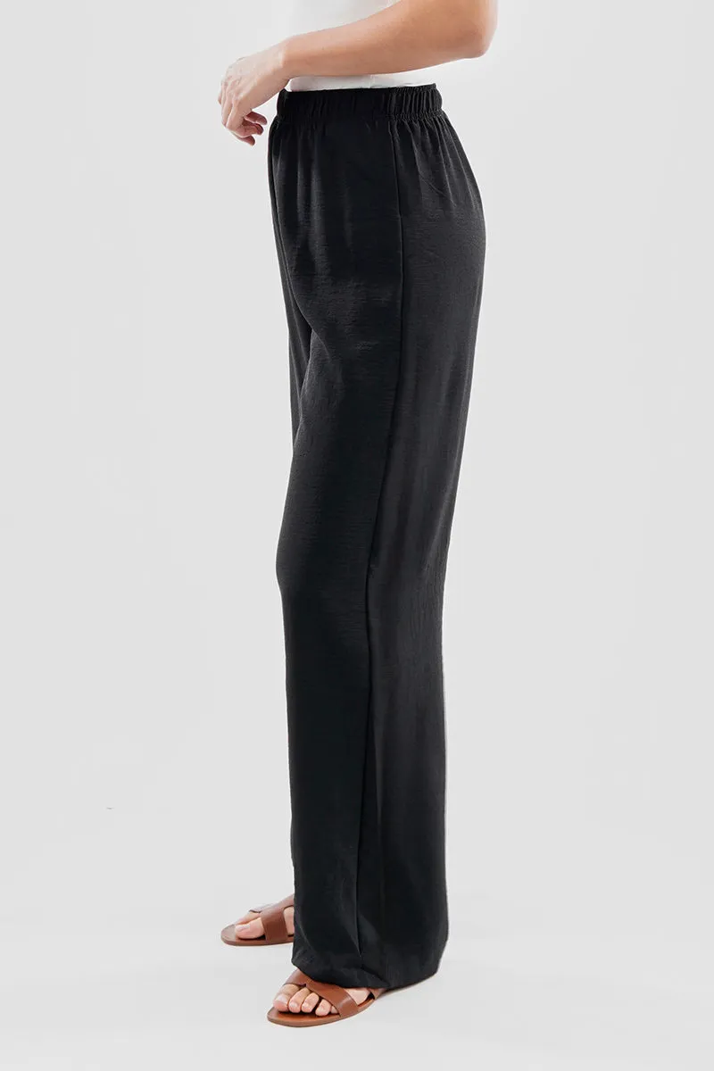 Stylexchange Vintage Solid Basic Palazzo Pants - Black sold by Fairweather product image thumbnail 2