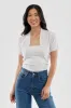 Beechers Brook Short Sleeve Open Front Shrug Cardigan - Blush sold by Fairweather