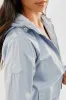 Canada Weather Gear Cropped Coated Microfibre Lightweight Jacket - Blue sold by Fairweather